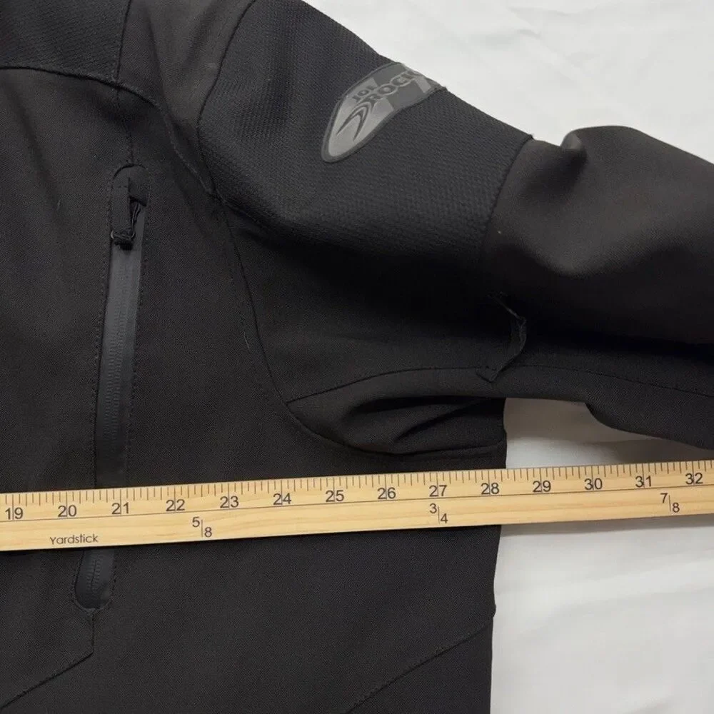 Joe Rocket Touring Jacket Men 2XL Black CE Level 2 Armor Removable Quilted Liner